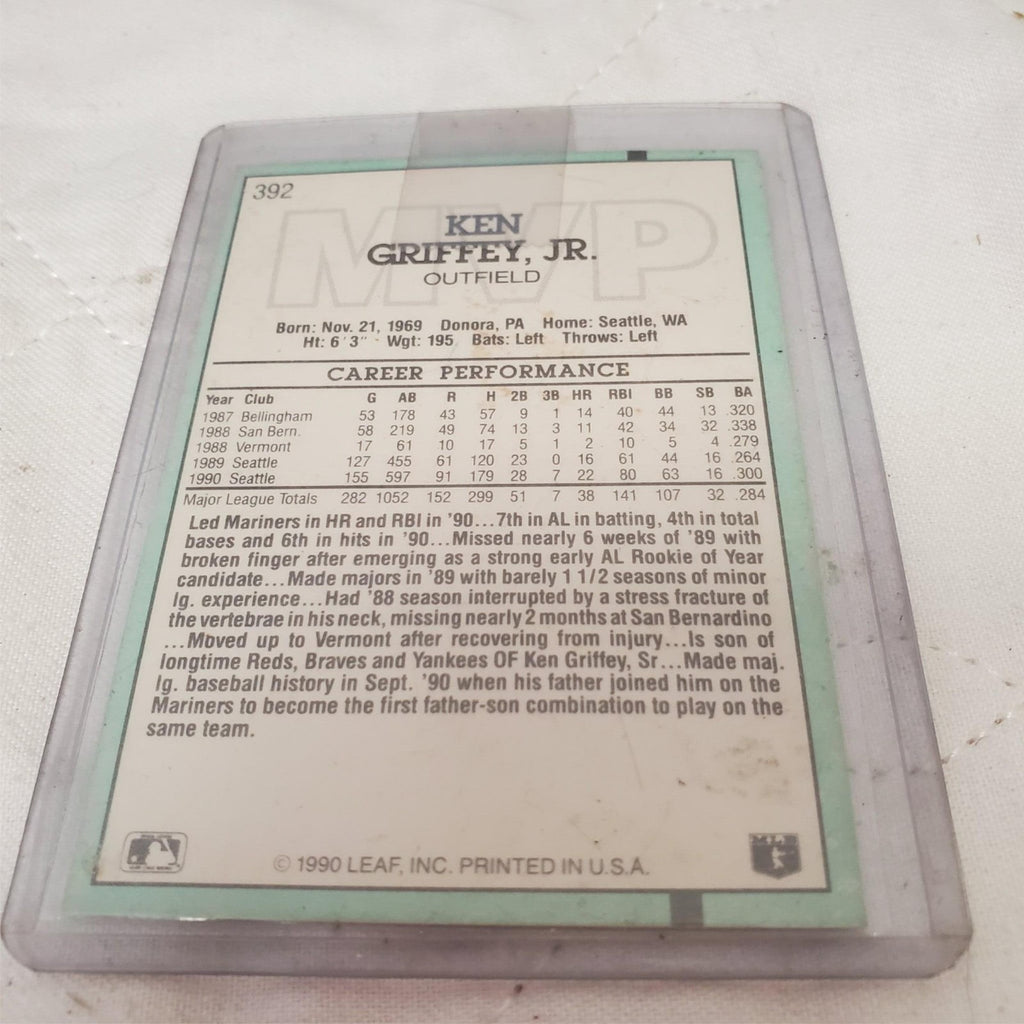 Ken Griffey Jr. 1990 MVP #392 Baseball Trading Card