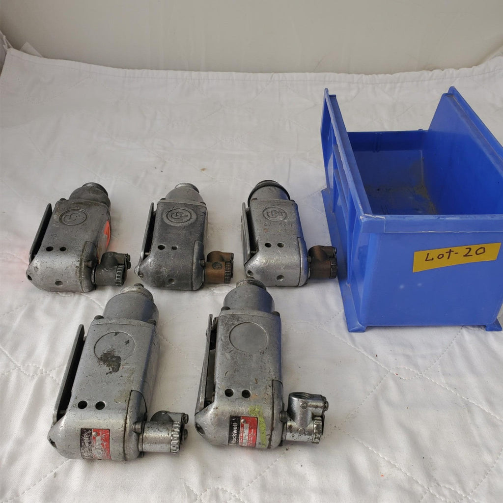 Lot of 5 Assorted Various 1/2 Penumatic Impact Air Wrenches Air Tools LOT-20