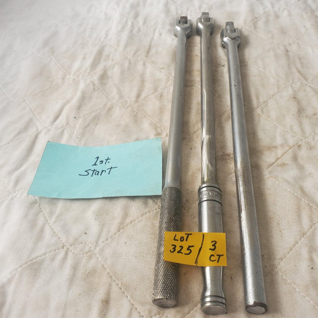 Lot of 3 Snap-On / Proto Drive Flex Head Breaker Bar Extension LOT325