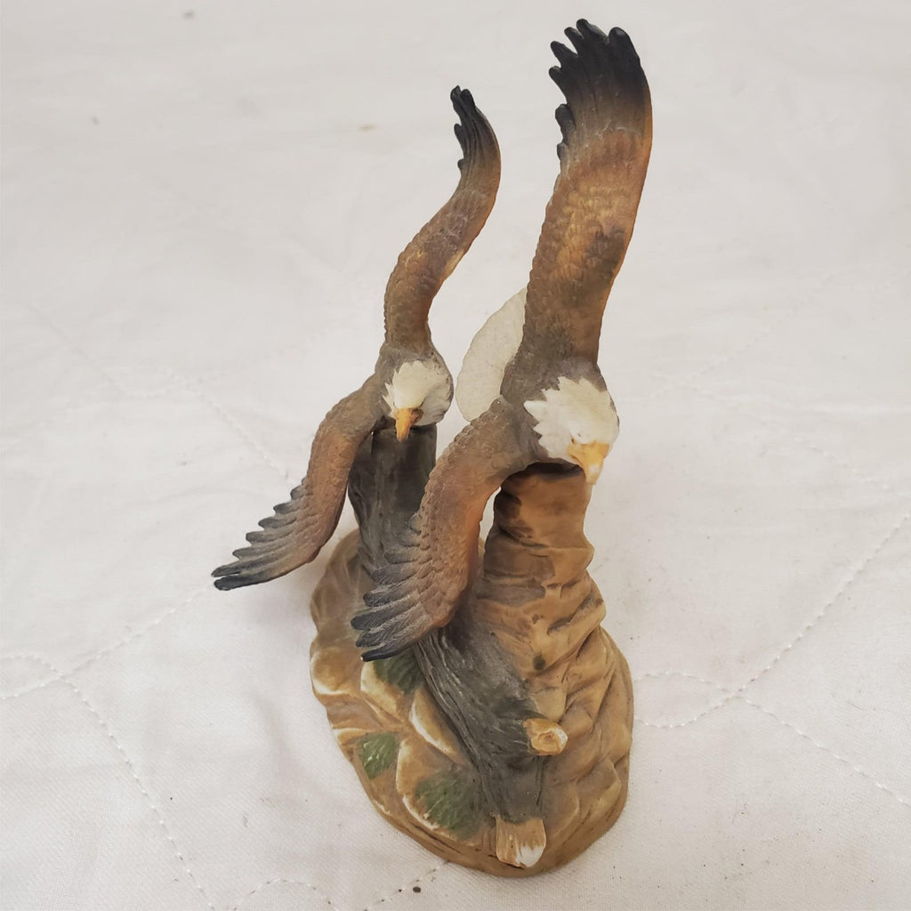 LaVie Collection Pair of Eagles In Flight Porcelain Figurine