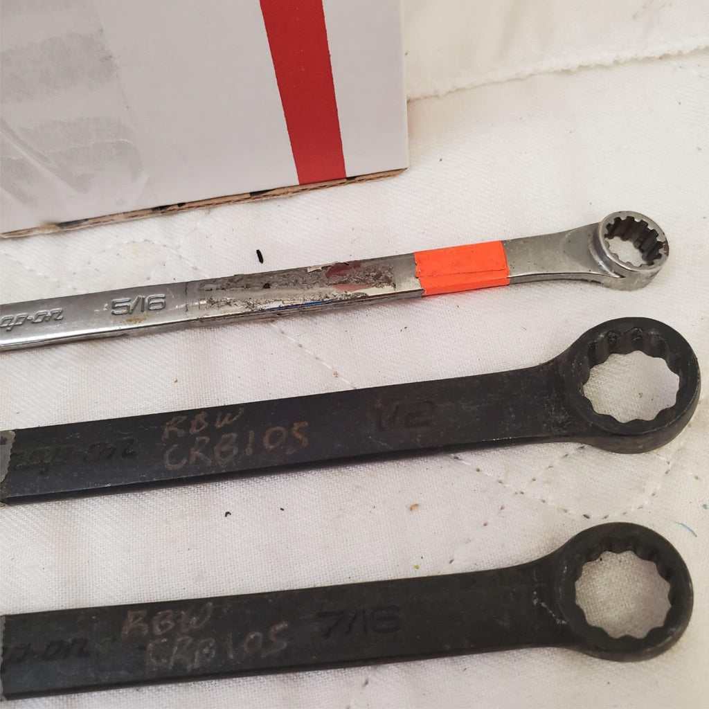 Lot of 6 Snap-On 12-Point Combination Box End Wrenches LOT-801