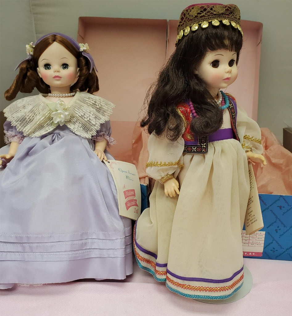 Madame Alexander #1411 Mimi #1412 Salome Opera Series Dolls Set with Box