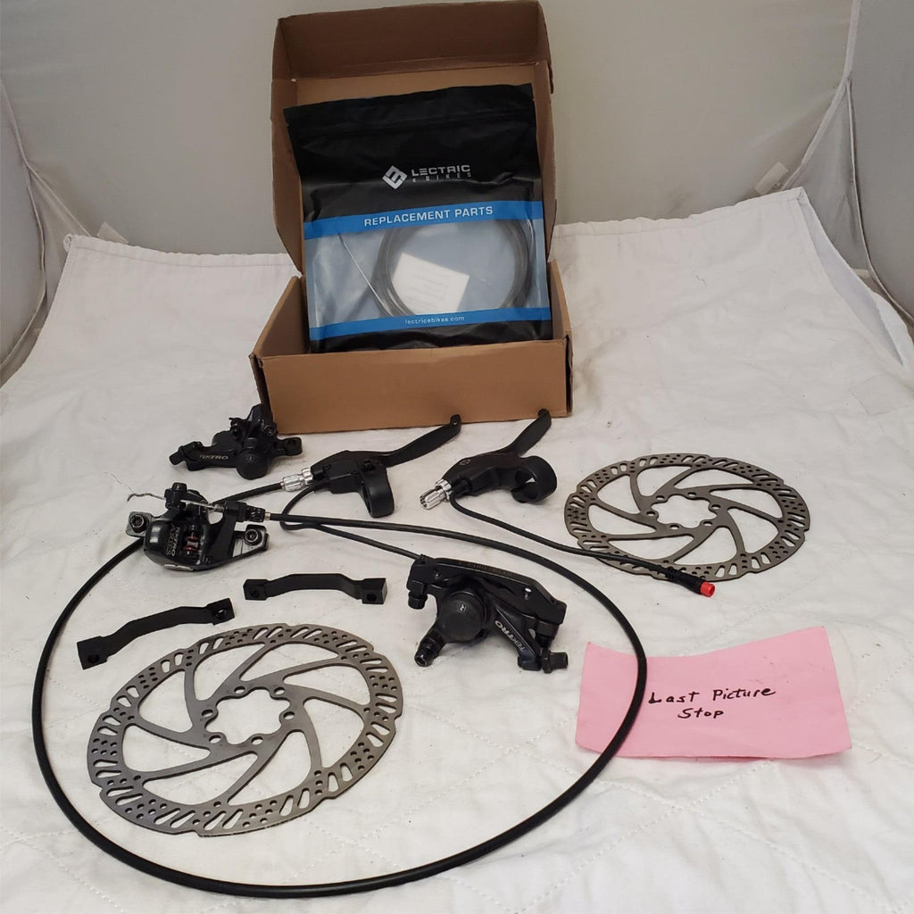 Tektro MTB 160mm Rotors Hydraulic Disc Brakes Kit w/ Cable & Housing 