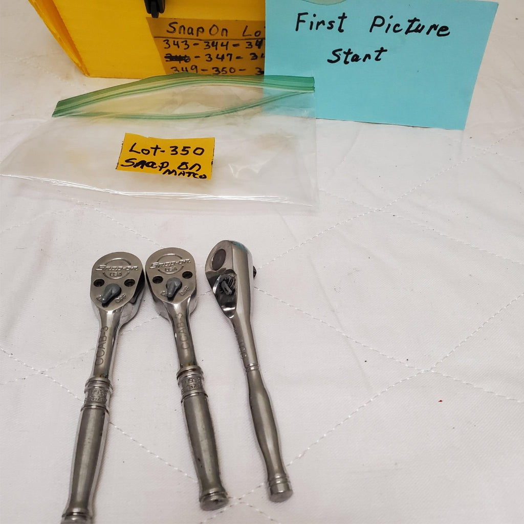 Lot of 3 Snap-On Matco Compact Head Ratchet LOT-350