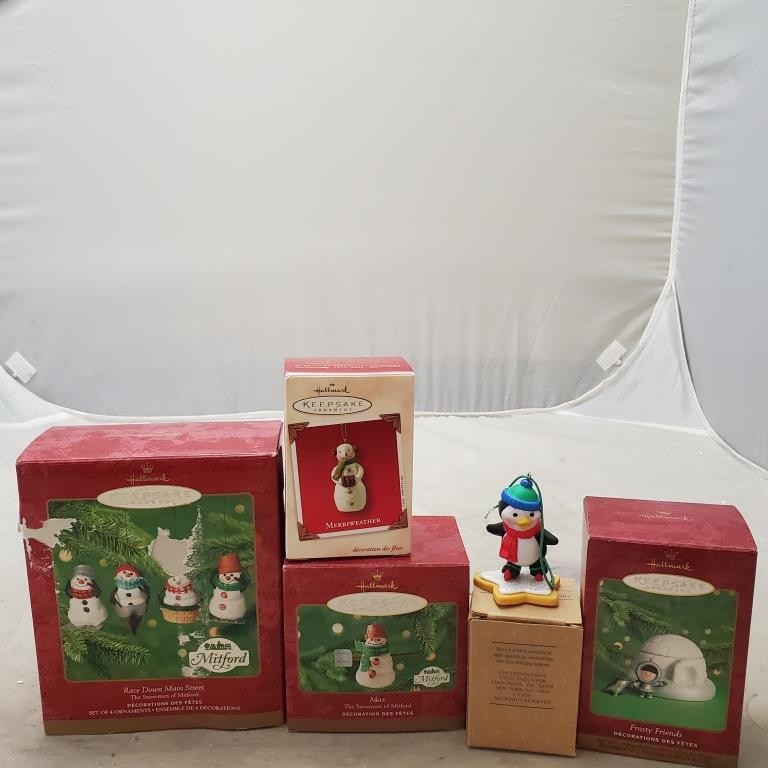 Vintage Hallmark Keepsake Merriweather, Race Down Main Street & More Ornament