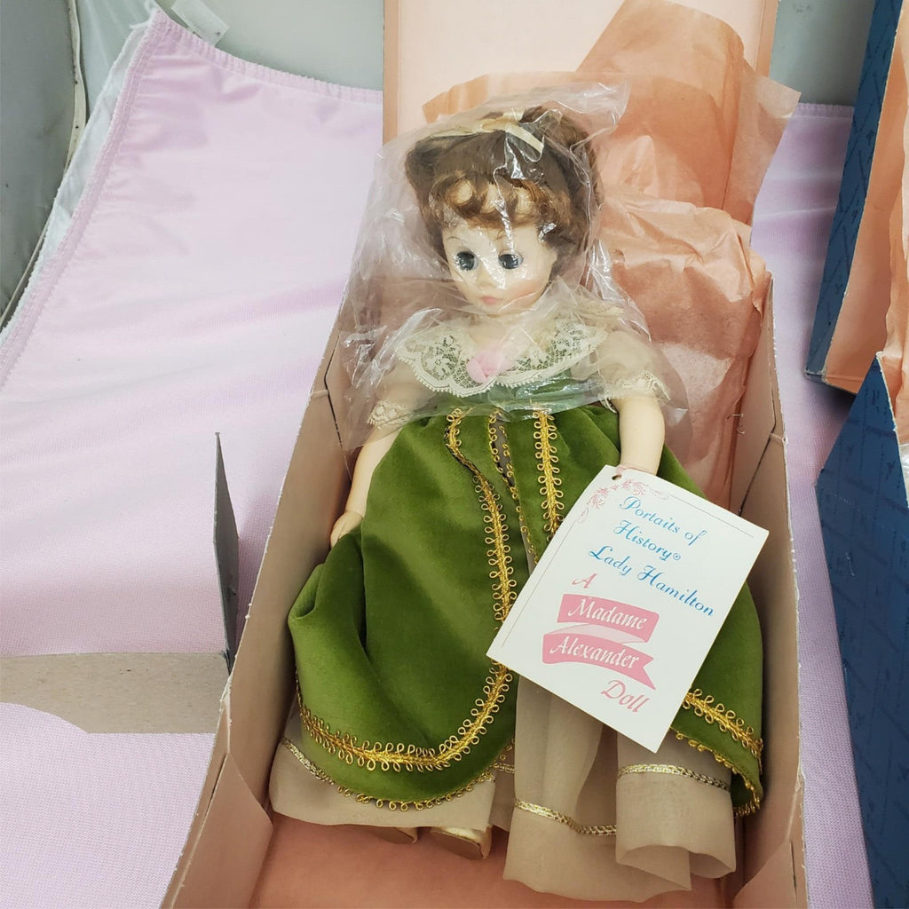 Madame Alexander #1336 Lord Nelson #1338 Lady Hamilton Dolls with Original Box