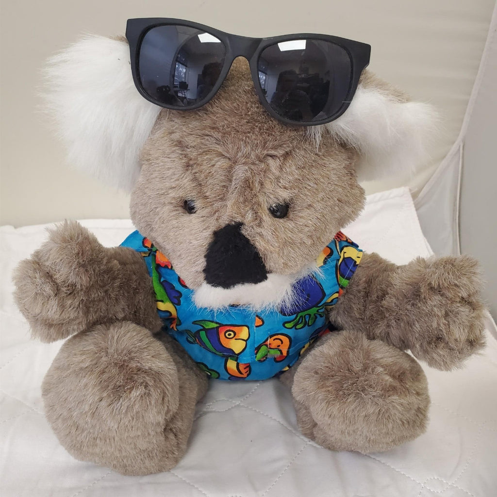 Koala Bear Plush Toy Set Wearing Hatglasses by Kanley