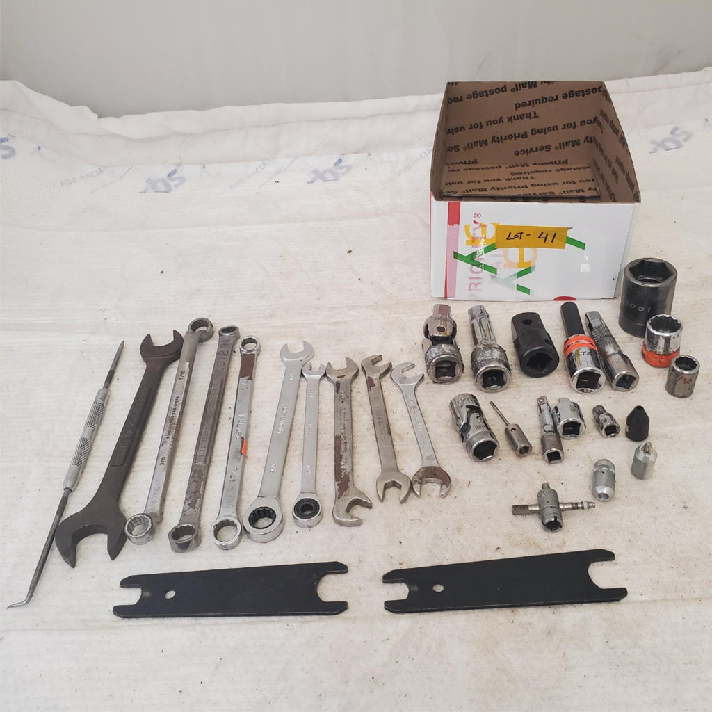 Lot of Assorted Double End Box Wrench, Combination Wrench & other Tools LOT 41