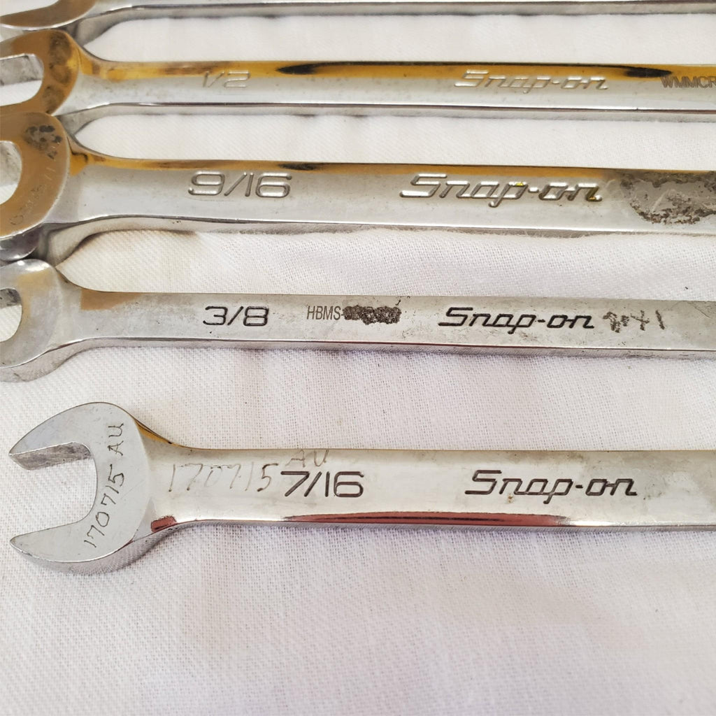 Lot of 5 Snap-On Combination Wrench Set LOT-858