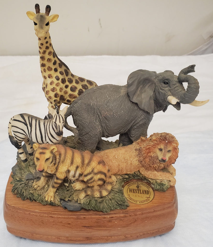 Westland Limited Edition Natures Images Zoo Animals Music Box Born Free