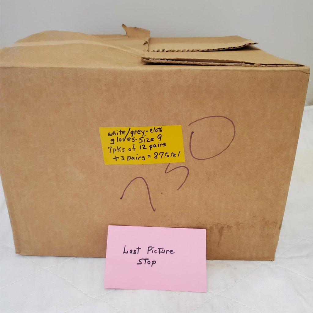 Lot of 87 Pairs FlexTech Assorted White & Grey Hand Gloves Size 9 