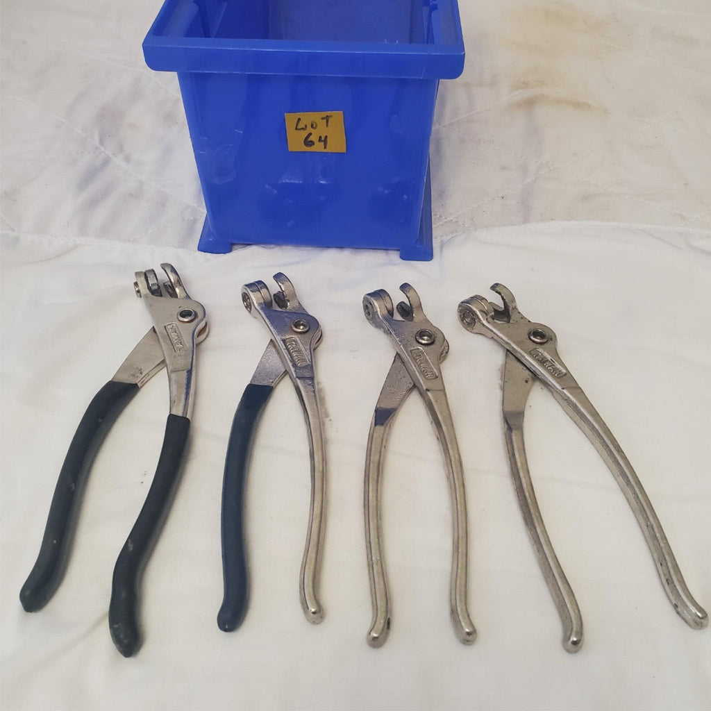 Lot of 4 Pliers Aviation Tool Sheet Metal Aircraft Fastener LOT-64