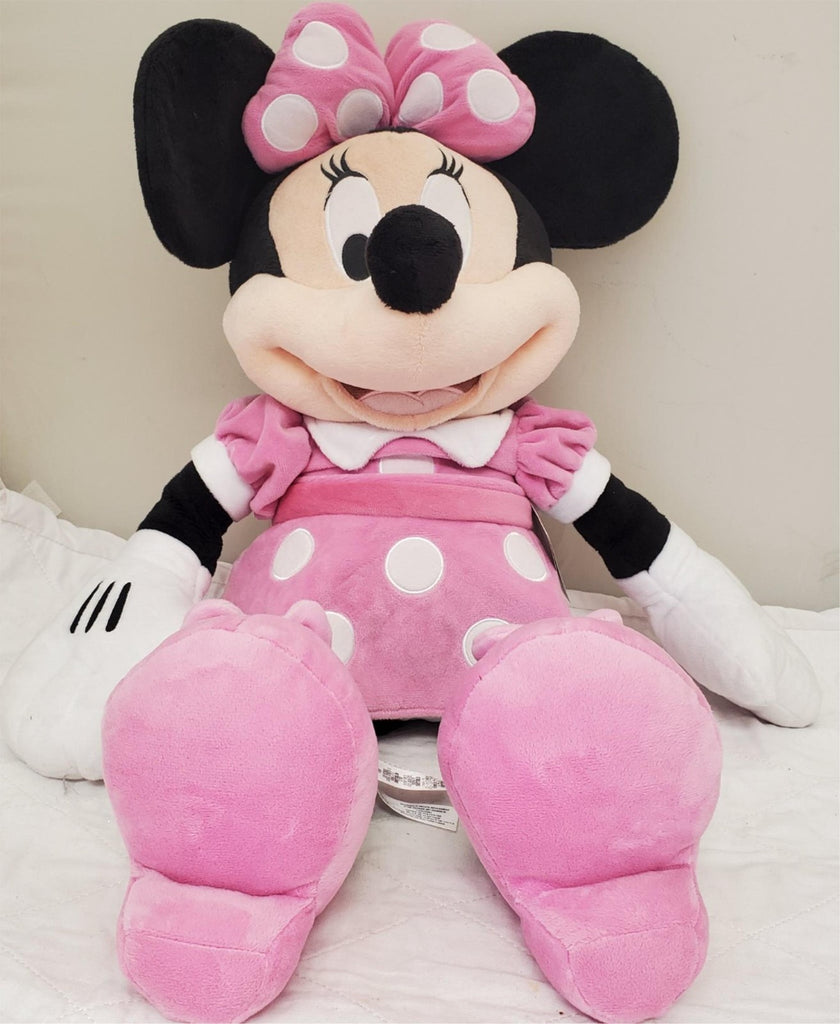 Disney Store Minnie Mouse Plush Pink Polka Dots Doll