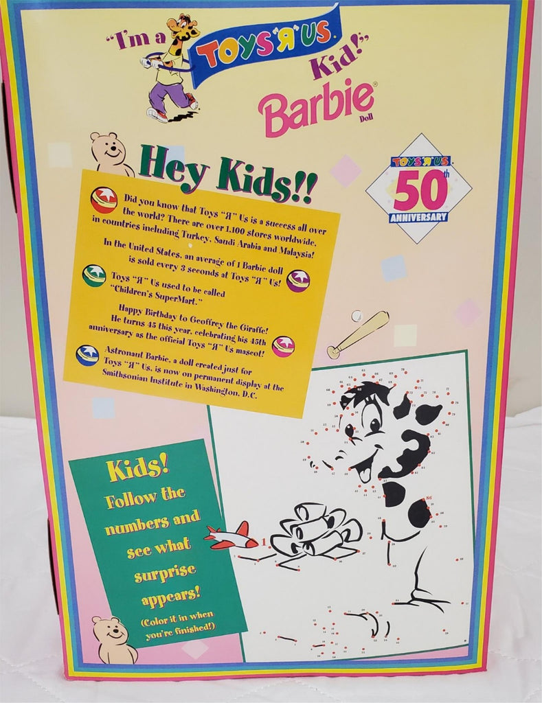1997 I’m a Toys R Us Kid Barbie Doll 50th Anniversary Mattel #18895