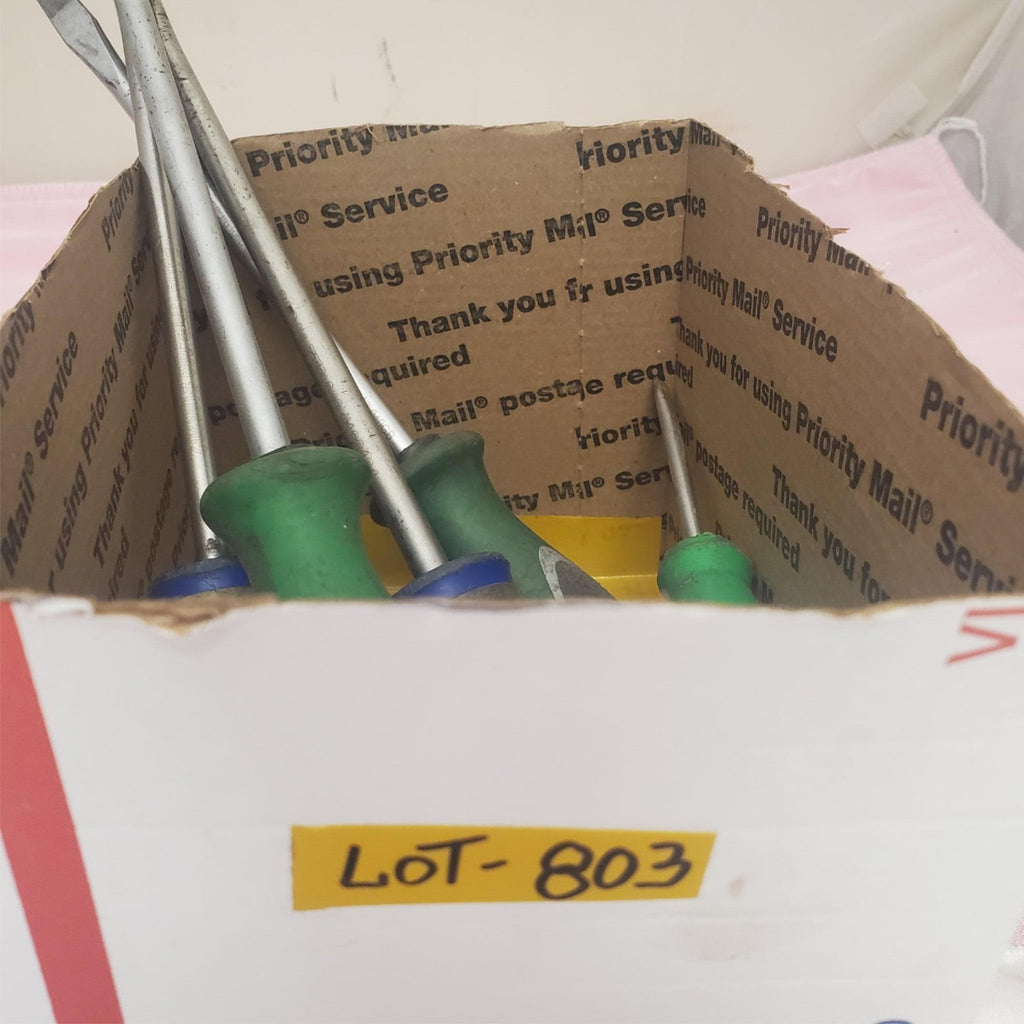 Mixed Lot of 5 Flat Head Screwdrivers LOT-803