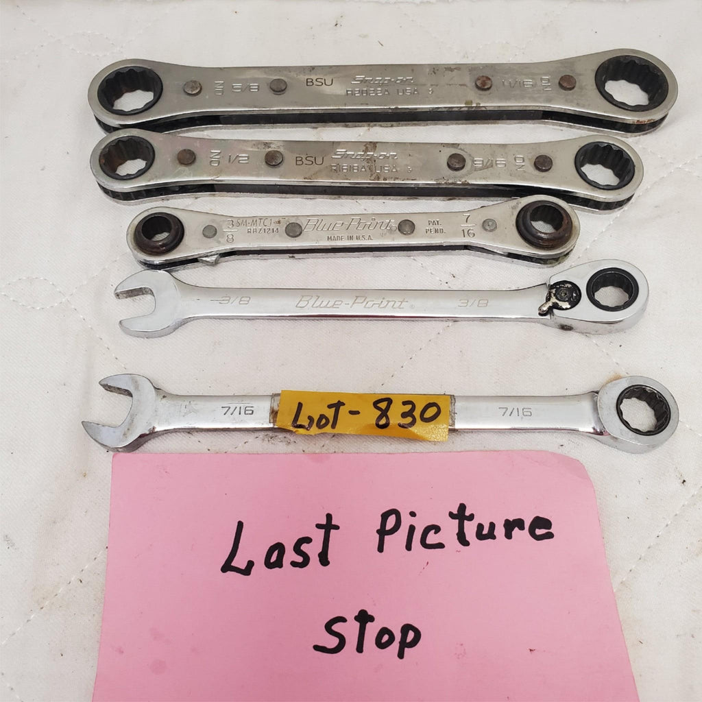 Lot of 5 Double Box Reversible Ratcheting Wrench Set  LOT-830