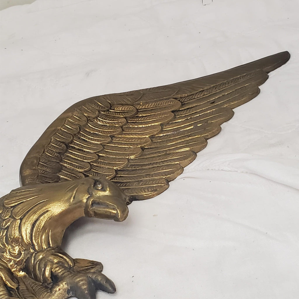 Vintage Metal Eagle Wall Art  Rustic Barn Decor Patriotic Display Piece