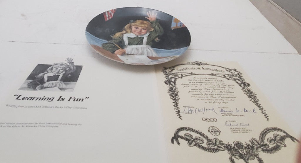 Reco Learning is Fun & RECO Awakening John McClelland Becky Day Collection Plate