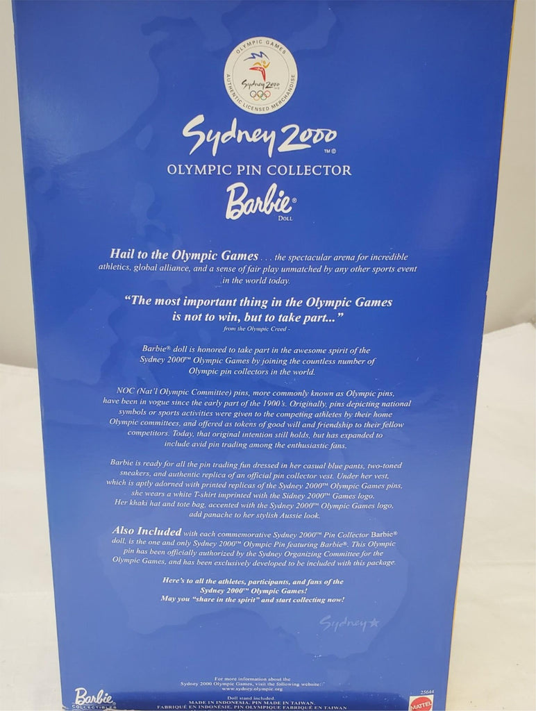 Barbie 1999 - Sydney 2000 Olympic Pin Collector Barbie Doll 
