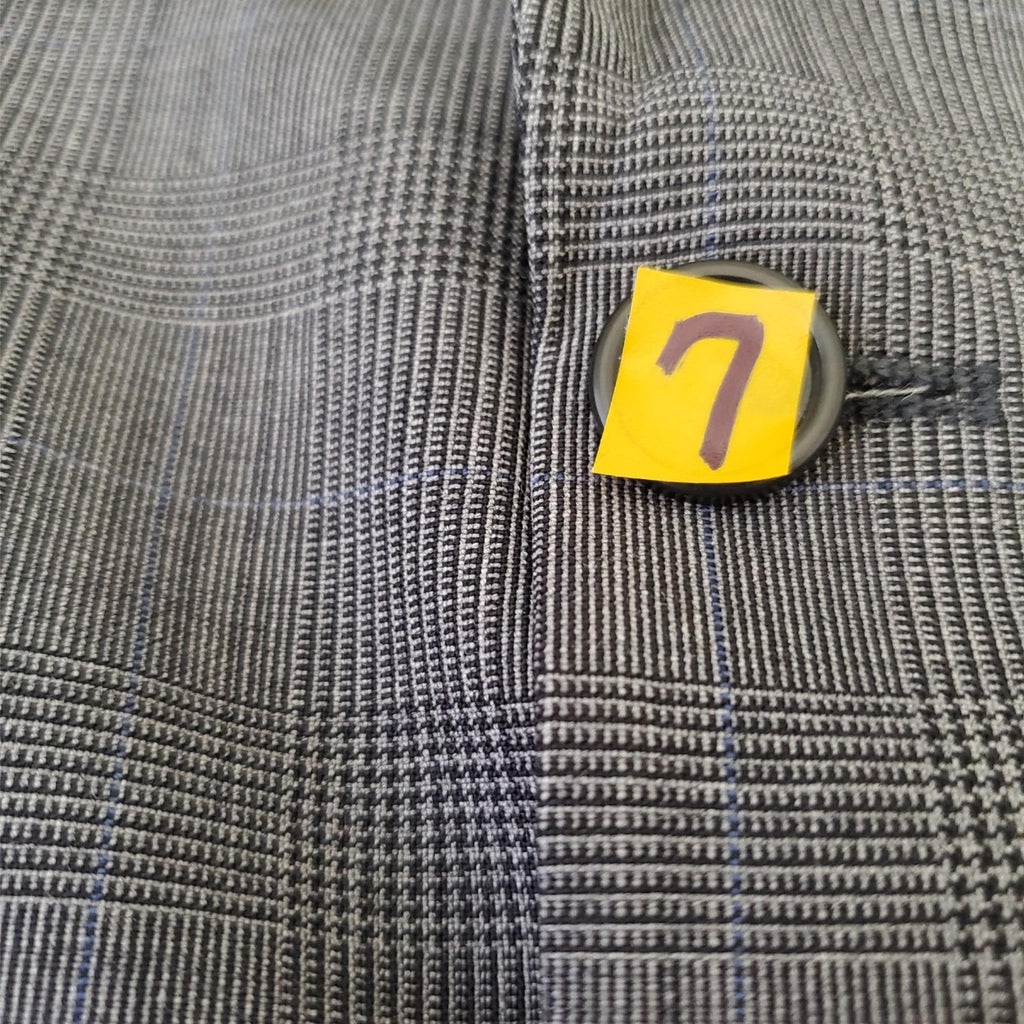 Brooks Brothers Wool BrooksEase Gray White Pinstripe Blazer Jacket Suit 41R