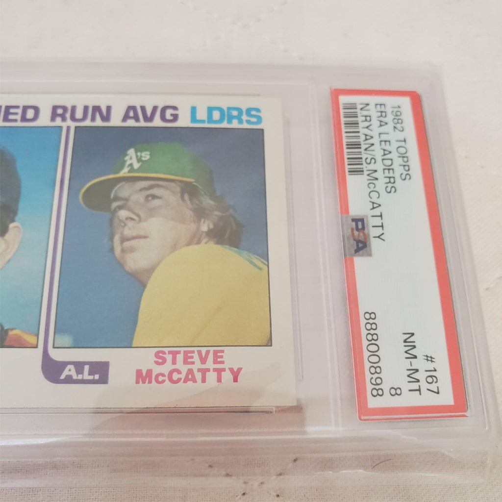 1982 Topps ERA Leaders #167 Nolan Ryan Steve McCatty Mint Houston Astros