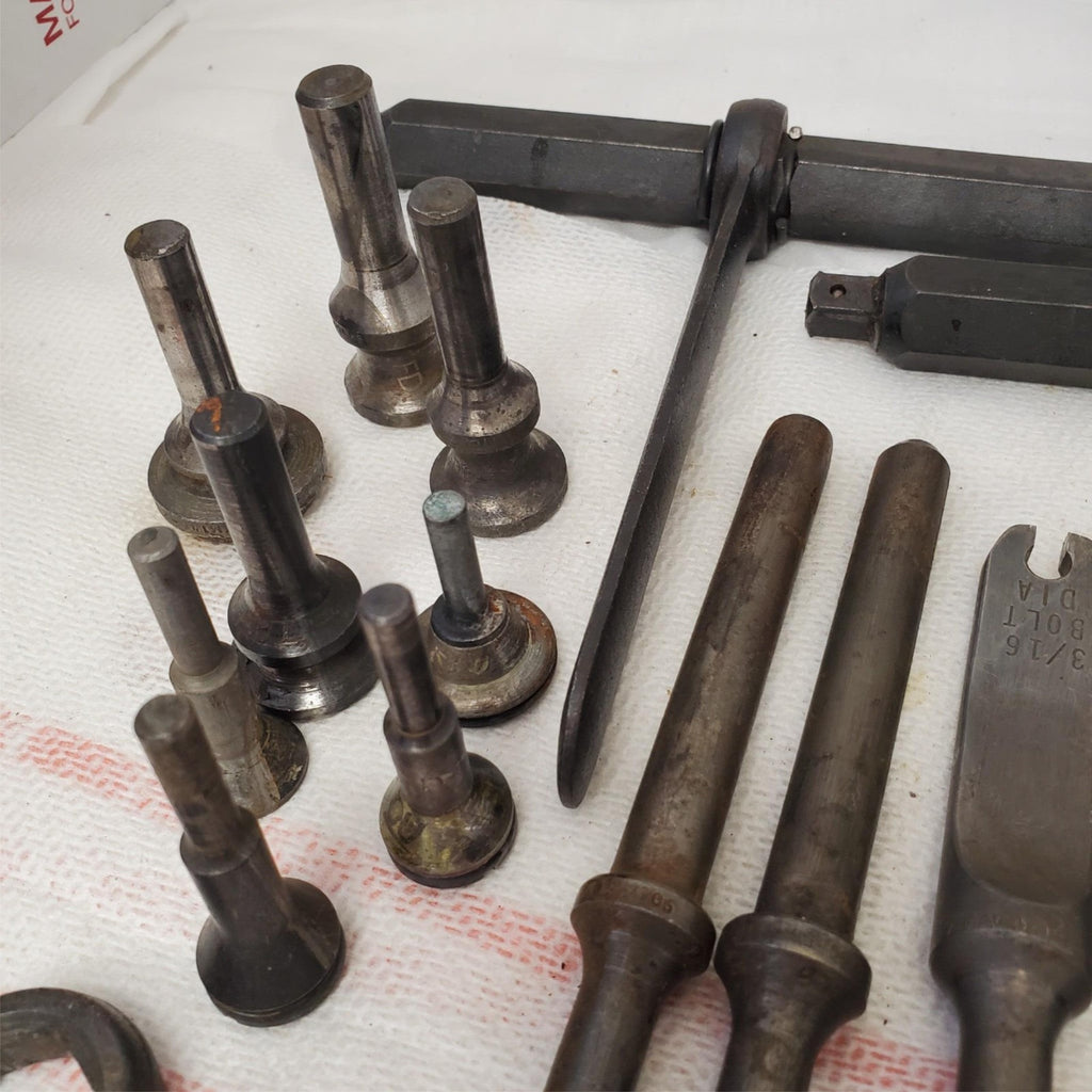 Lot of Mixed Hand Tools Rivet Wrenches,Sockets, Specialty Mechanic Tools LOT1050