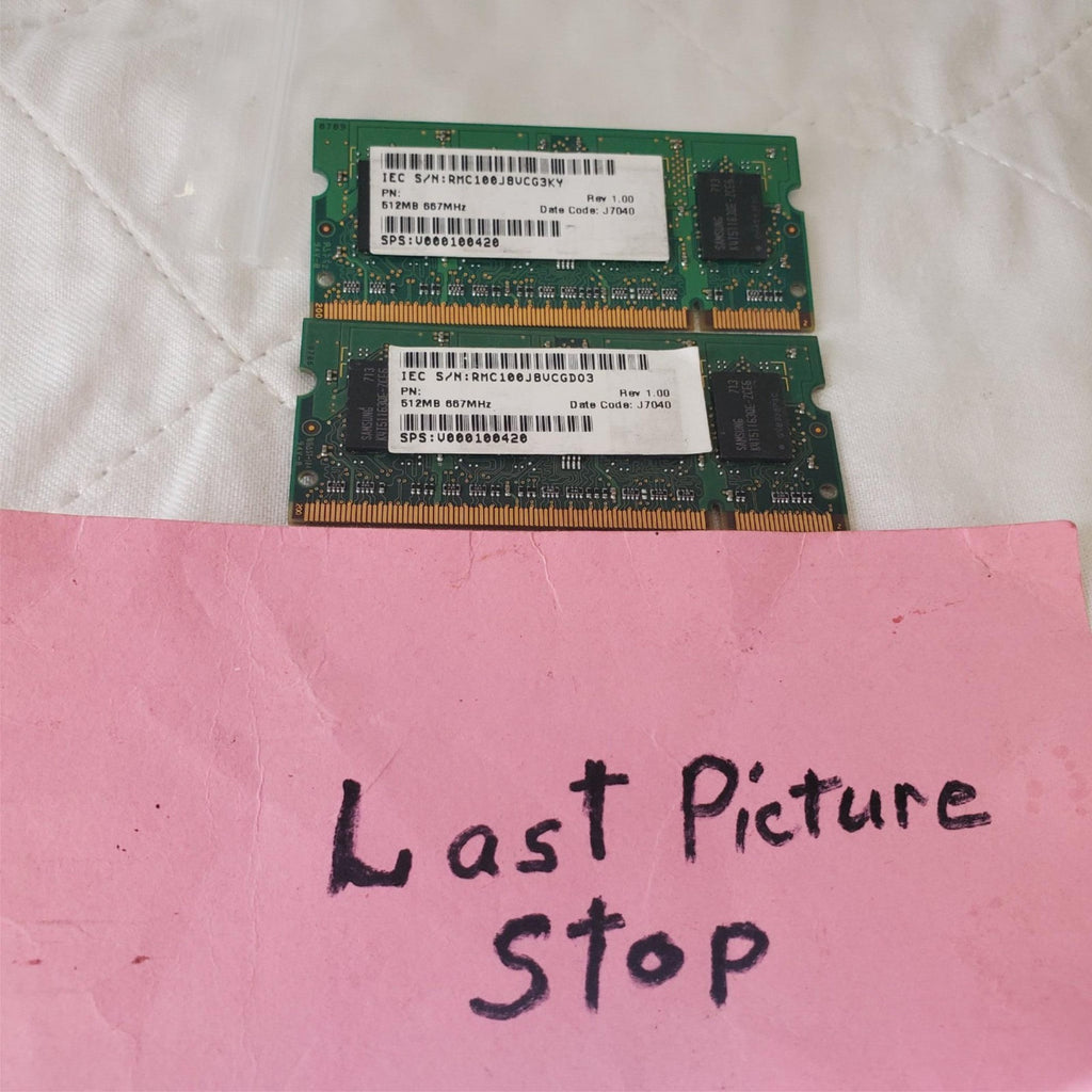 Samsung  M470T6554EZ3-CE6 512MB PC2-5300S-555-12-A3 Laptop Memory