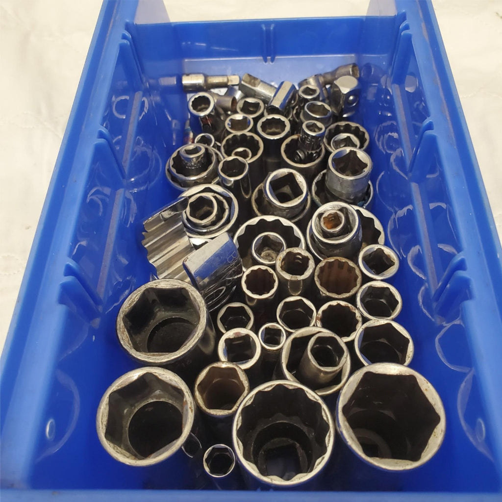 Lot of 69 Assorted Sockets Chrome  LOT-482