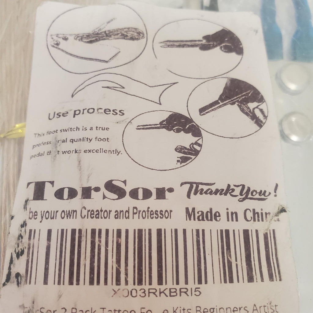 TorSor Tattoo Power Supply and Foot Pedal Set for Beginners