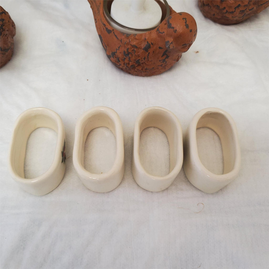 Decorative Bird Tea Light Holder Set and Napkin Holders