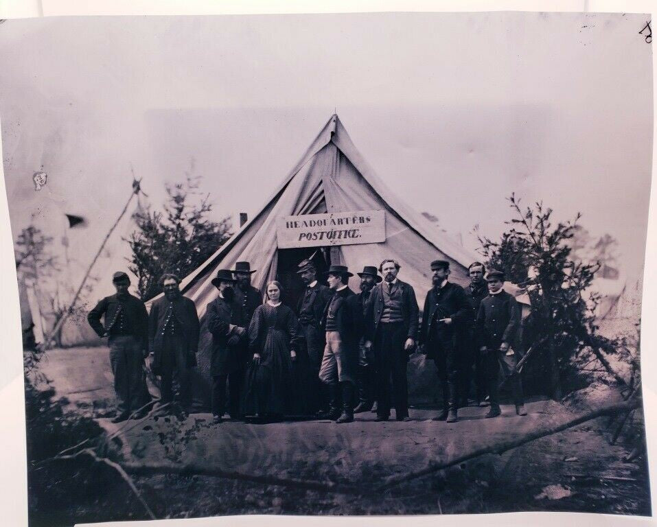 8x10 Civil War Photo: Army Post Office at Headquarters, Falmouth, Va.