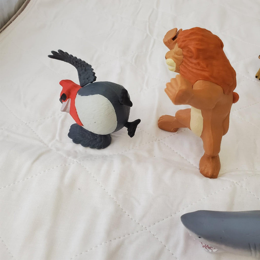 Lot of Assorted Lion, Zebra, Fishes & other Animals Toy Figures