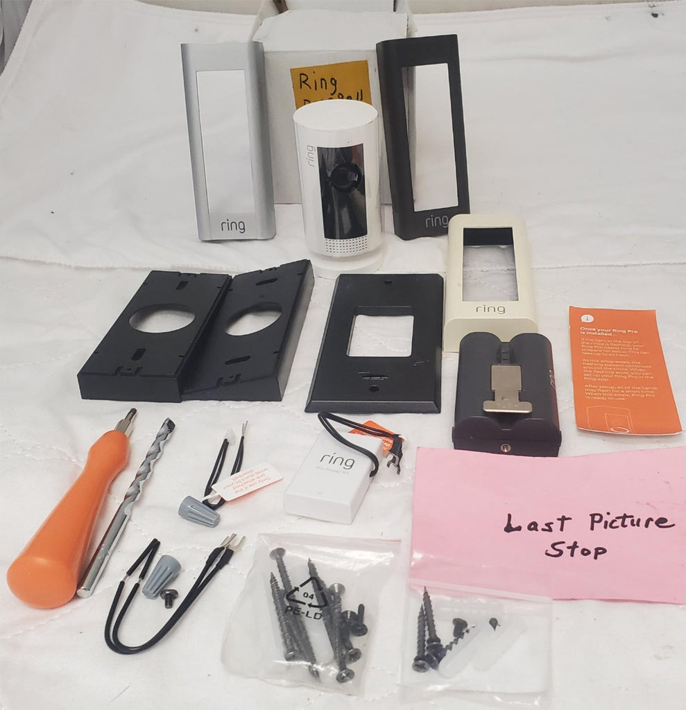 Ring Video Doorbell Pro with Pro Power Kit Faceplates & Installation Tools