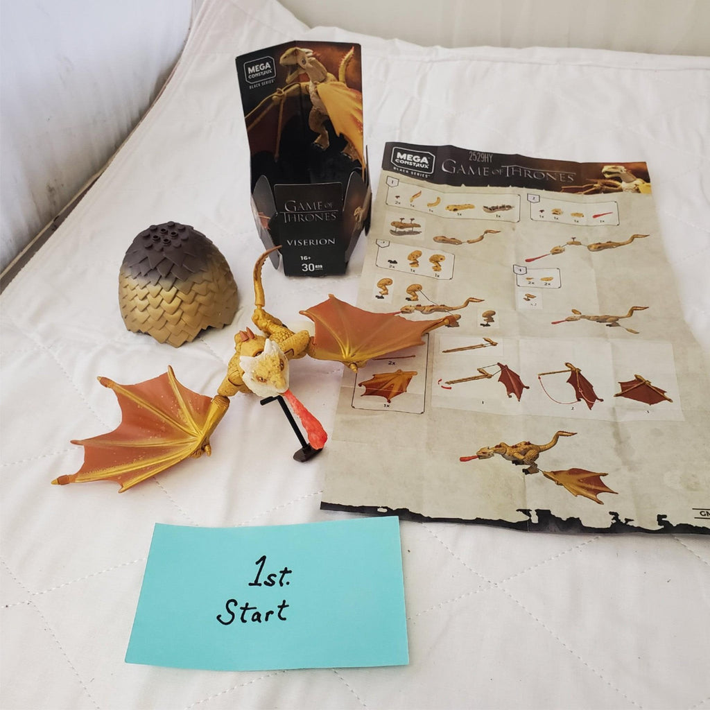 MEGA Construx 2529HY Black Series Game of Thrones Viserion Set