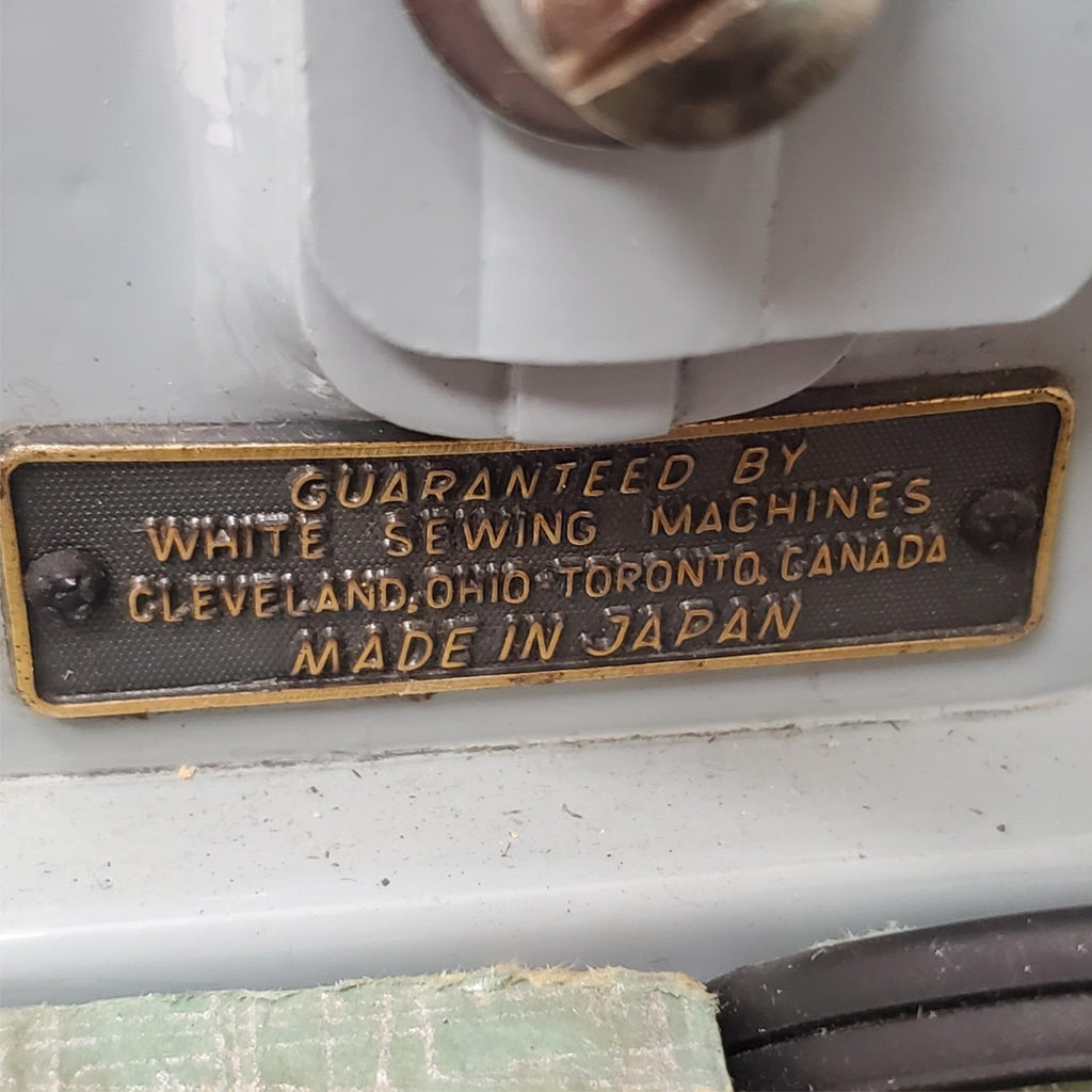Vintage White Zig Zag Sewing Machine