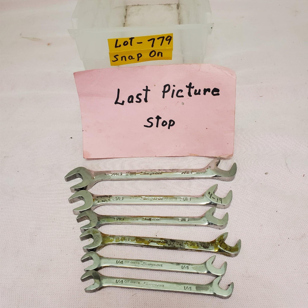 Lot of 6 Snap-on 4-Way Angle Head Open-End Wrench Set LOT- 779