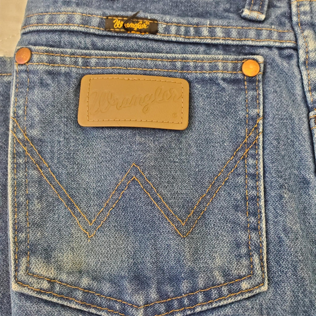 Wrangler Mens 32x32 Blue Straight Relaxed Fit Denim Jeans #6