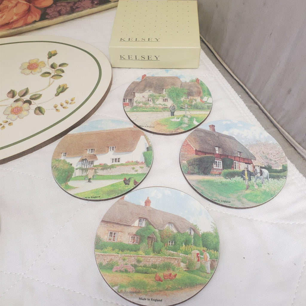 Lot of Assorted Occasions, Kelsey, Melamaster Coasters & Trays Set