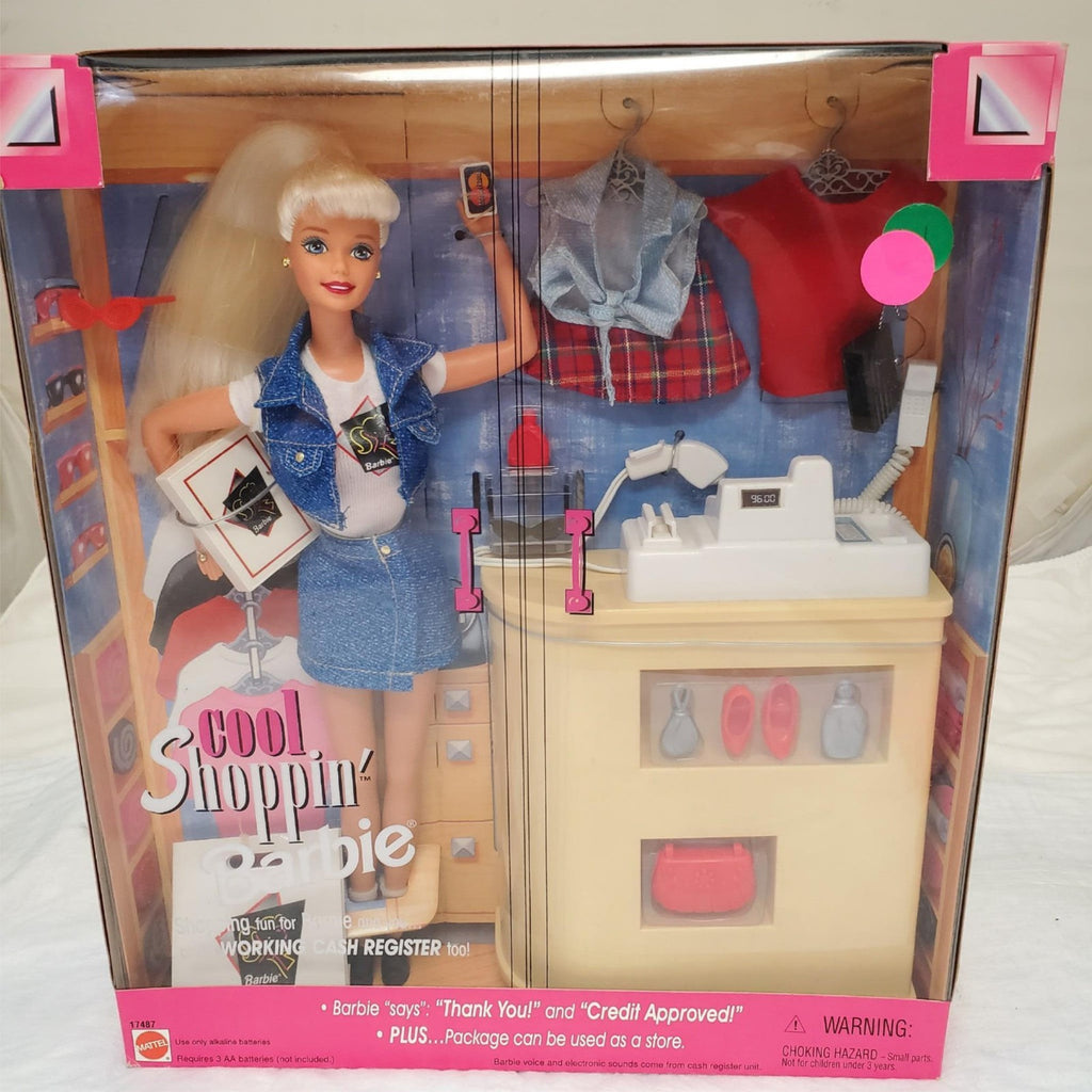 1997 Cool Shoppin Barbie Doll w/ Cash Register  Mattel #17487 Store Theme