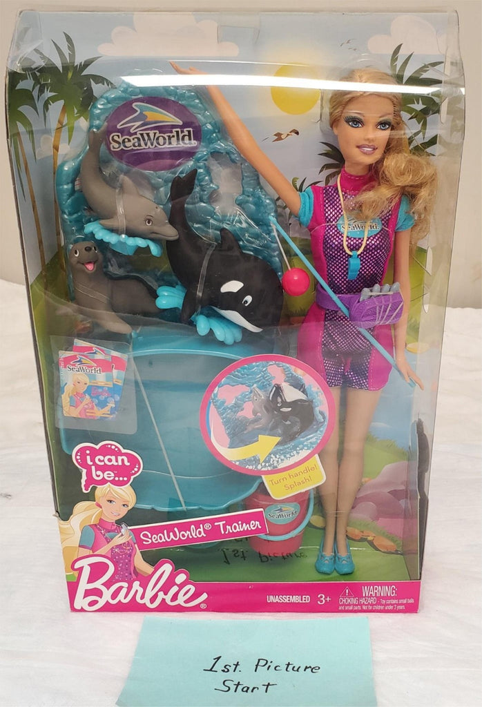2009 Barbie I Can Be SeaWorld Trainer Doll Mattel Career Series