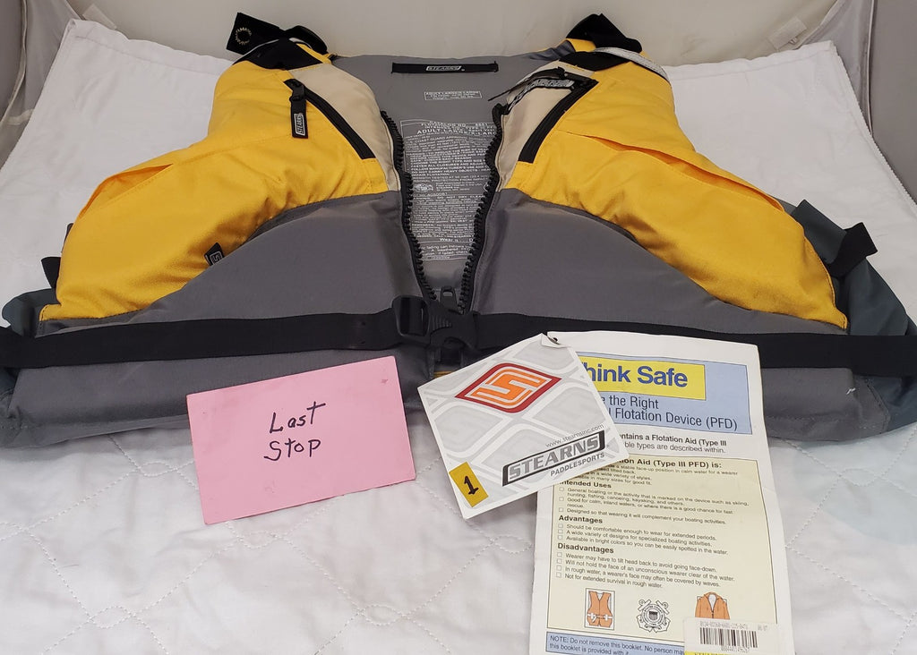 Stearns Watersports Life Jacket Catalog 6601 Type 3 PFD Adult Large/XL 42-50in 1