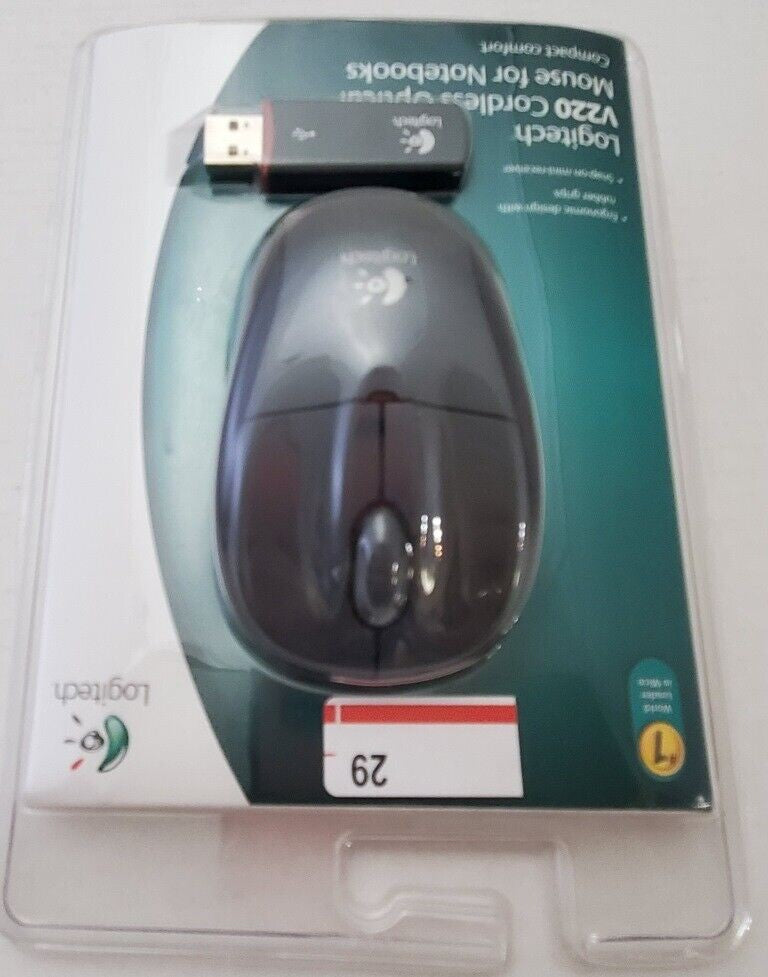 Logitech V220 Cordless Optical Mouse for Notebooks