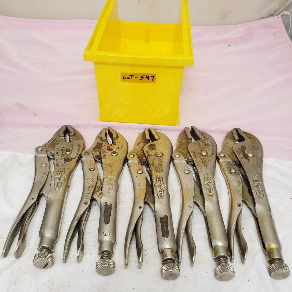 Lot of Vise Grip Straight Jaw Locking Pliers Set LOT-547
