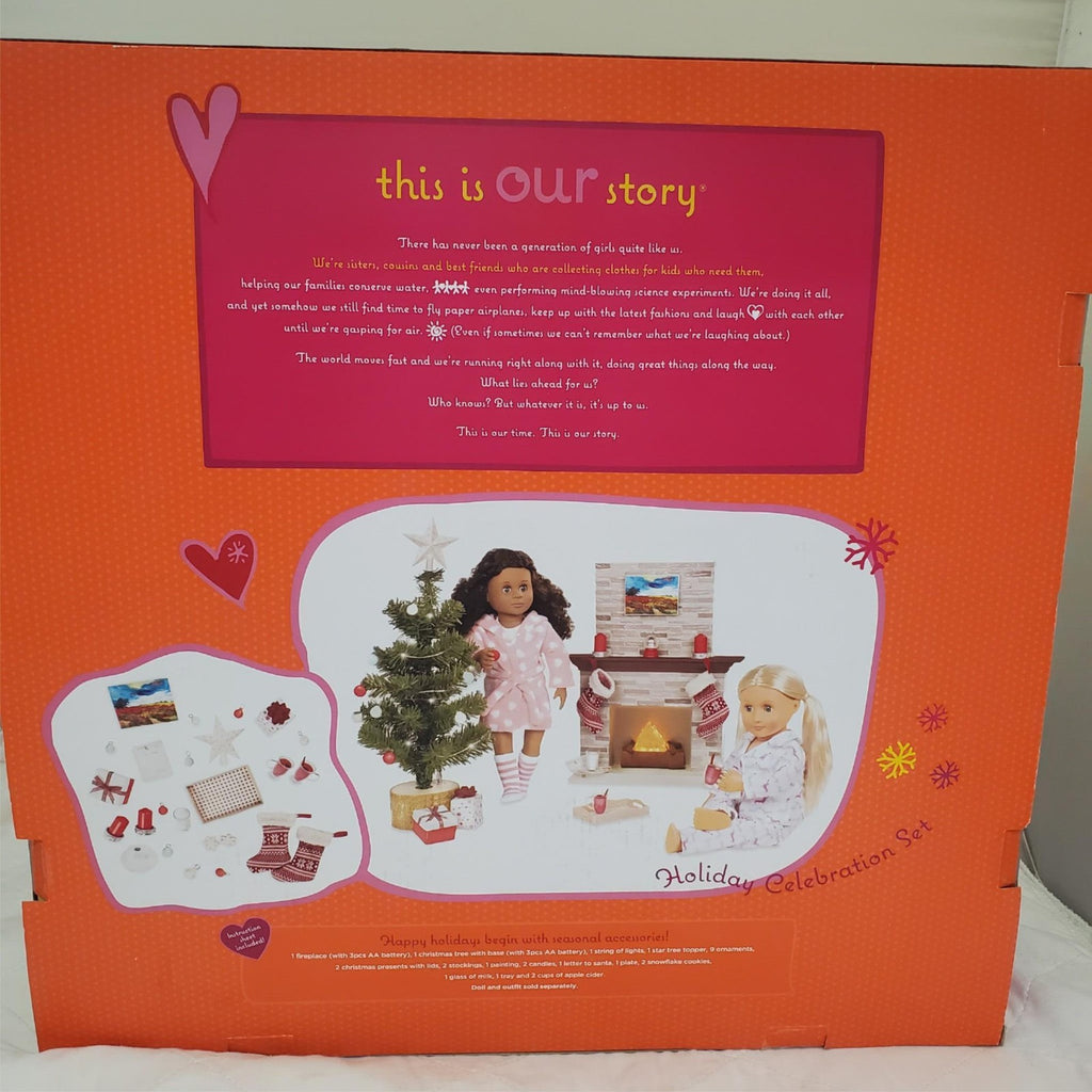 Our Generation Holiday Celebration Set w/ Seasonal Accessories for 18Inch Dolls