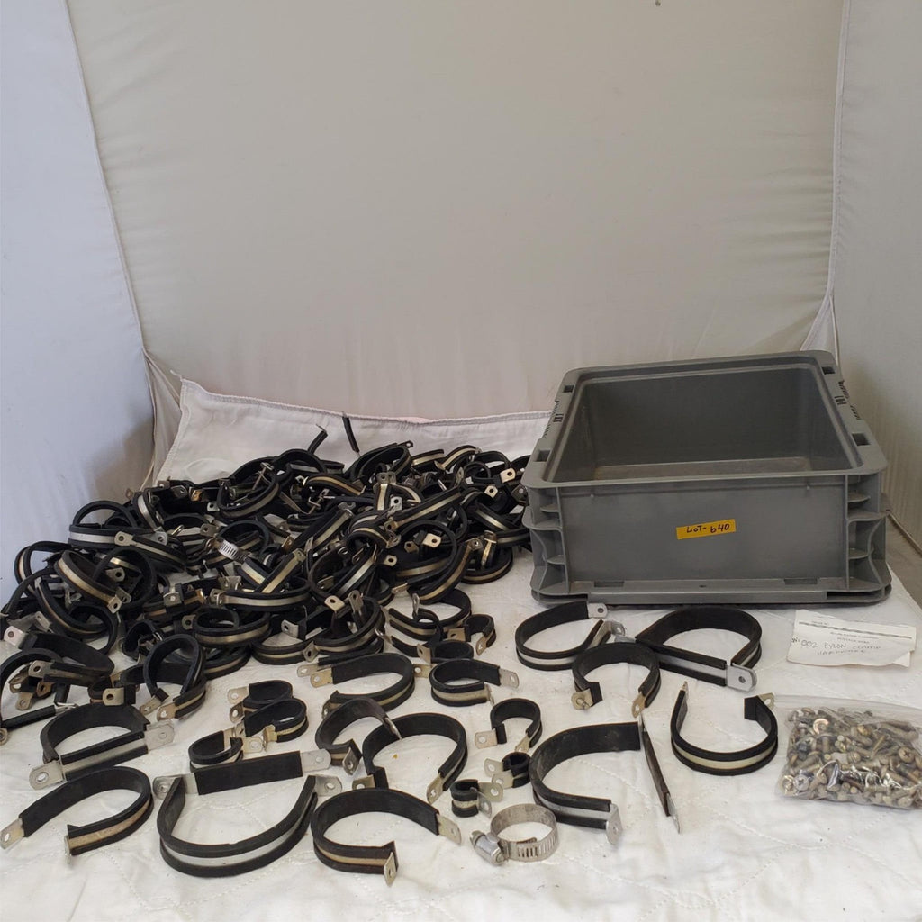 Lot of Assorted Cushion Clamps Black Galvanized Steel LOT 640