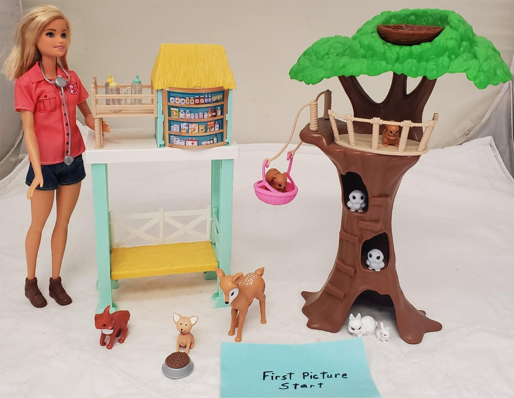 Barbie Animal Rescuer Center with Animals & Accessories Doll Playset