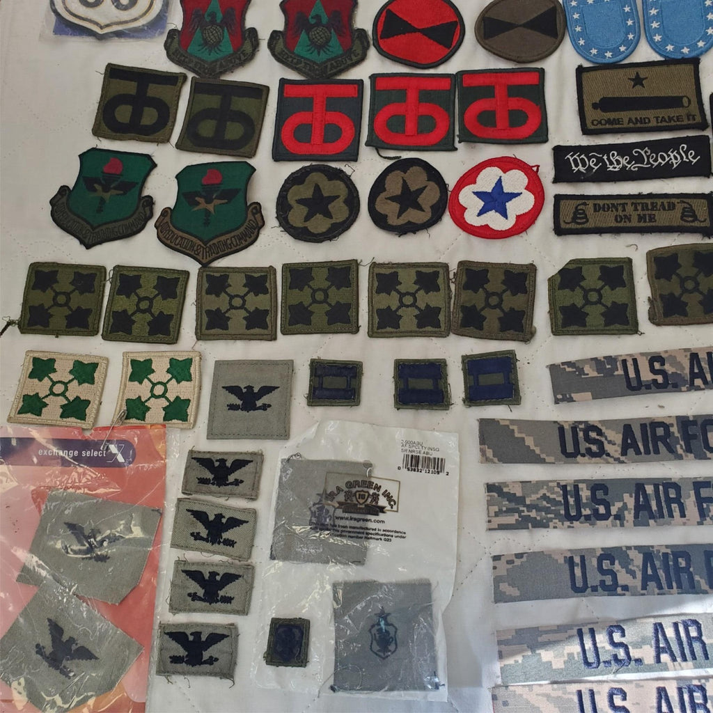 Lot of Assorted US Military Army Air Force Subdued Patches