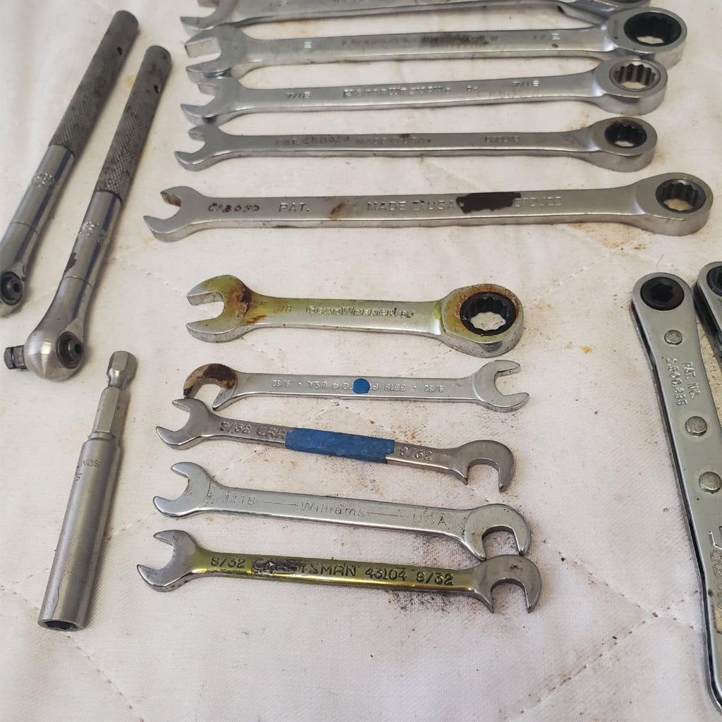 Lot of Assorted Wrenches, Drive Sockets & Other Hand Tools LOT 116