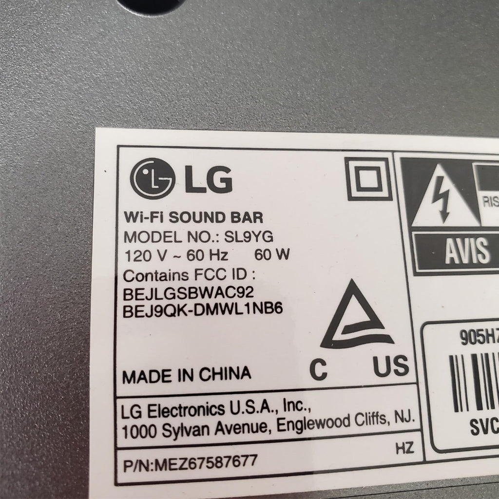 LG SL9YG Home Theater Sound System with Wireless Subwoofer and Surround Speakers