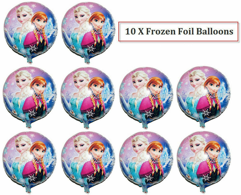 10X Disney Frozen Elsa Foil Birthday Balloons Party Anna Wedding Decoration Lot